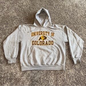 Champion University of Colorado Buffaloes Men’s Large Gray Pullover Hoodie